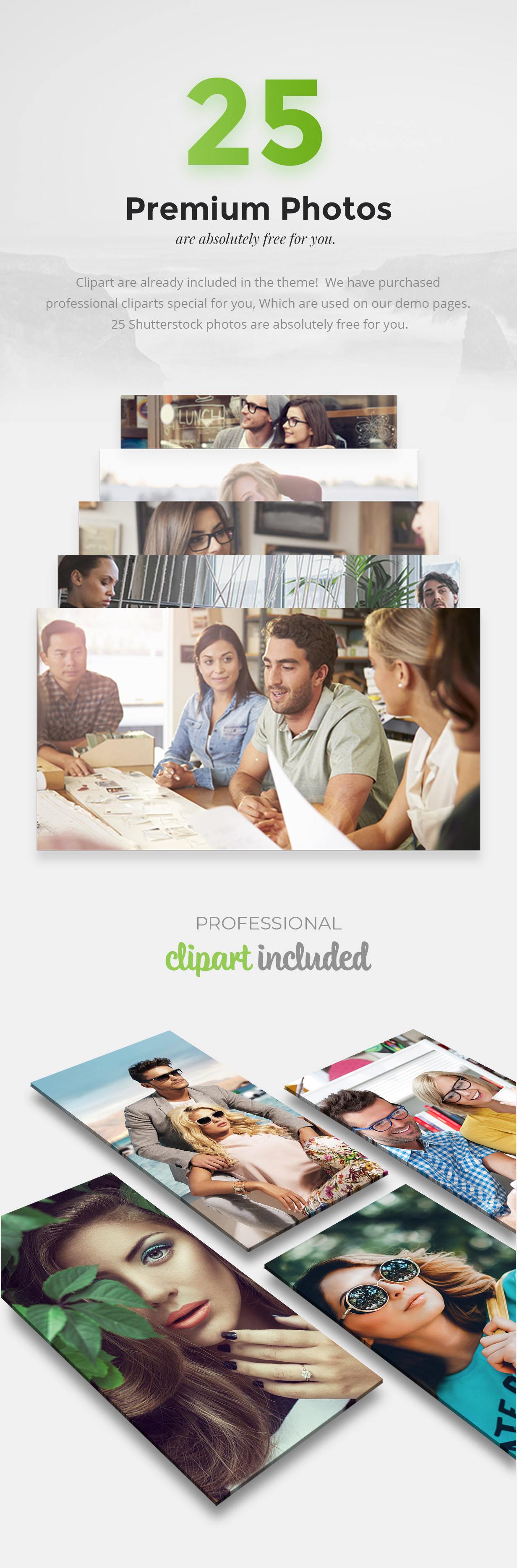 clipart included - Crane - Responsive Multipurpose WordPress Theme