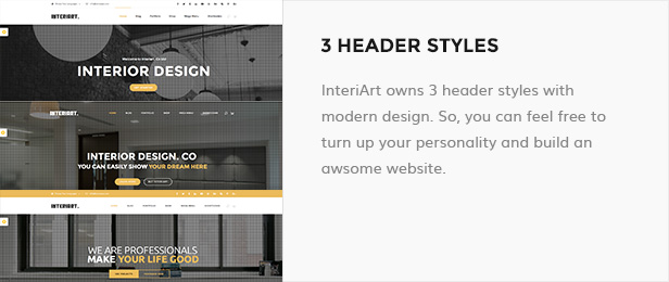 headerstyles - InteriArt - Furniture & Interior WordPress Theme
