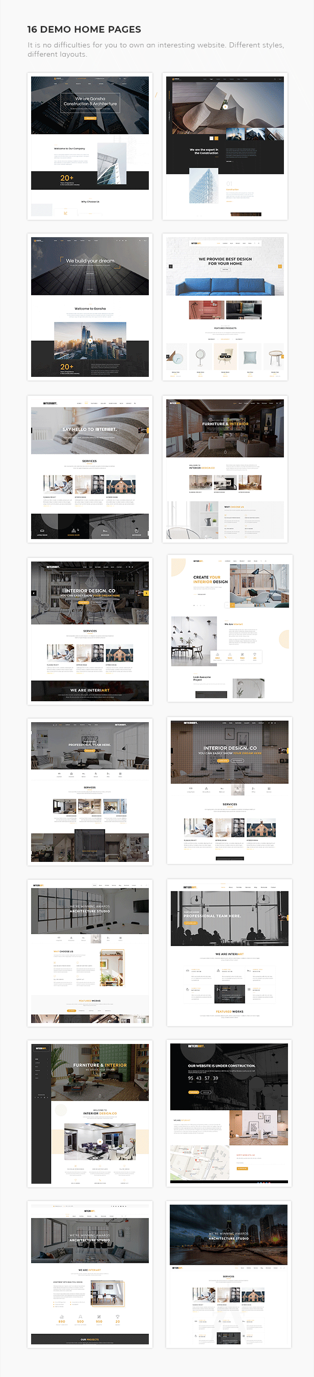 homepages290 - InteriArt - Furniture & Interior WordPress Theme