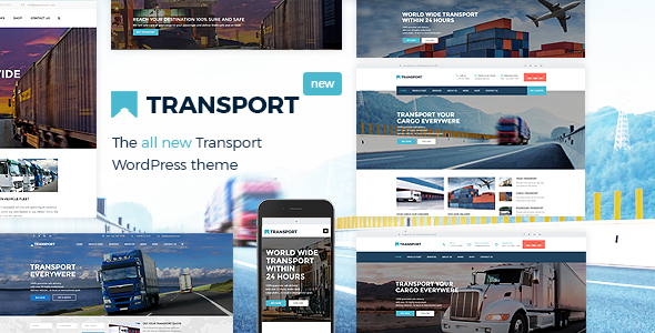 main screen.  large preview - Transport - WP Transportation & Logistic Theme