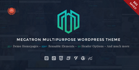 megatron large preview.  large preview - Megatron - Responsive MultiPurpose WordPress Theme