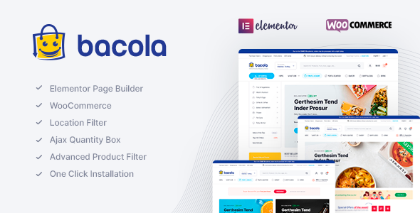 preview.  large preview - Bacola - Grocery Store and Food eCommerce Theme