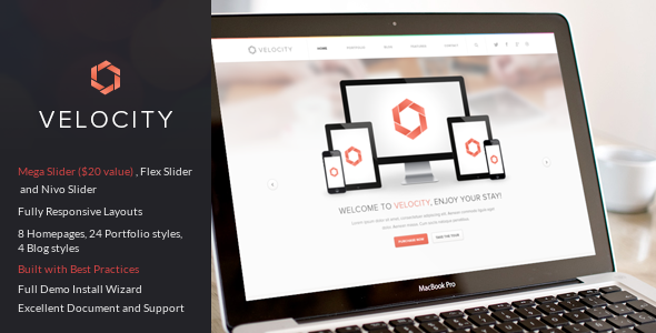 velocity preview.  large preview - Velocity - Feature Rich Drupal Theme