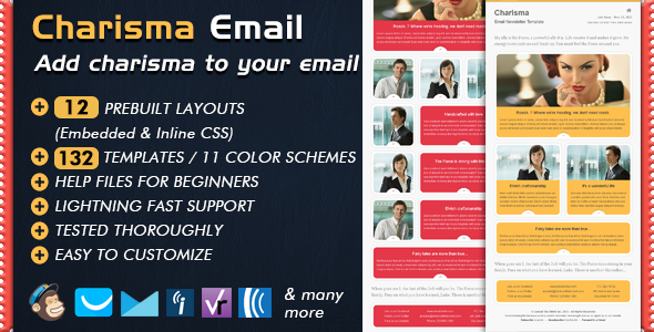 01 Preview Responsive Email Marketing Builder CHARISMA.  large preview.  large preview - Email Template - CHARISMA