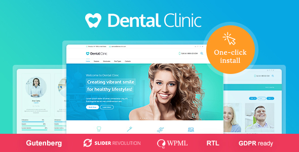 01 dental clinic preview.  large preview - Medical and Dentist WordPress Theme - Dental Clinic