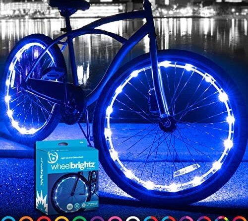 1675444818 51K3lCYeu2L. AC  500x445 - Brightz WheelBrightz LED Bike Wheel Lights – Pack of 2 Tire Lights – Bright Colorful Bicycle Light Decoration Accessories – Bike Wheel Lights Front and Back for Riding at Night – Fun for Kids & Adults