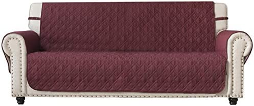 1675965021 41kucM9xfEL. AC  - Ameritex Couch Sofa Slipcover 100% Waterproof Nonslip Quilted Furniture Protector Slipcover for Dogs, Children, Pets Sofa Slipcover Machine Washable (Burgundy, 68")