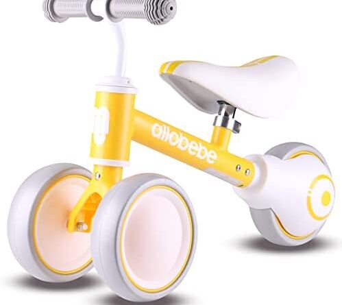 1676311748 411G5S0XaqL. AC  499x445 - allobebe Baby Balance Bike, Toddler Bikes Bicycle for 12-36 Months for 1 Year Old Girl and boy to Scoot Around with Adjustable Seat Smooth Silent 3 Wheels