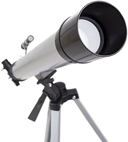 41G6+lr48jL. AC  - 60mm Mirror Refractor Telescope – Aluminum Stargazing Optics with Tripod for Beginner Astronomy and STEM Education for Kids and Adults by Hey! Play!