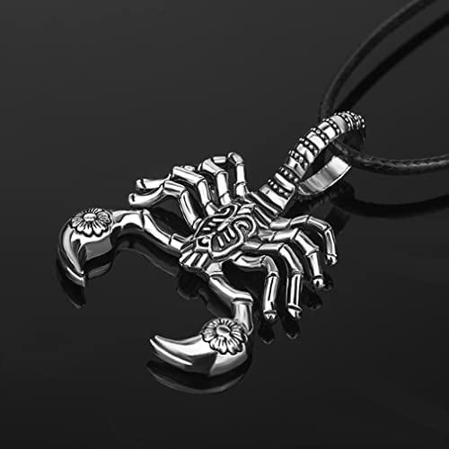 41N7ZyHrPNL. AC  - Skull Necklace Pendant Retro Satan Skull Goat Head with 23.6'' Stainless Steel Chain Gothic Pirate Skull Pendant Necklace for Men Pirate Anchor Necklace Nautical Anchor Crossed Sword Necklace for Boys