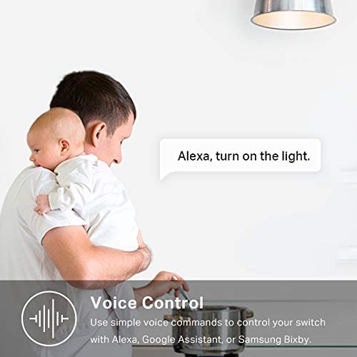 41SvheSd5KL. AC  - Kasa Smart Light Switch HS200, Single Pole, Needs Neutral Wire, 2.4GHz Wi-Fi Light Switch Works with Alexa and Google Home, UL Certified, No Hub Required , White