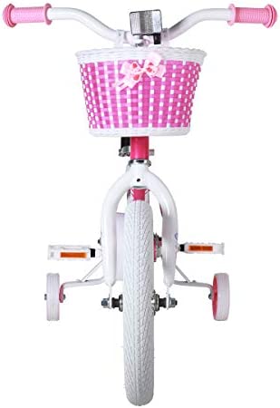 41ehN4c6uuL. AC  - JOYSTAR Angel Girls Bike for Toddlers and Kids Ages 2-9 Years Old, 12 14 16 18 Inch Kids Bike with Training Wheels & Basket, 18 in Girl Bicycle with Handbrake & Kickstand