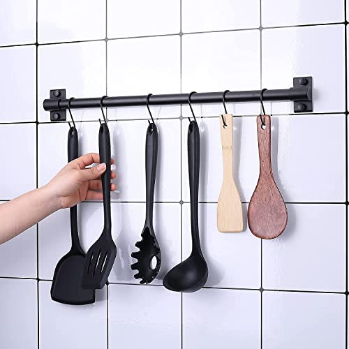 41gU1HmqW0L. AC  - ALTKOL S Hooks for Hanging, 15-Pack S Shaped Hook Heavy Duty Hanging Hooks for Pots, Pans, Plants, Bags, Cups, Clothes, 2.4 Inch Metal (Black)