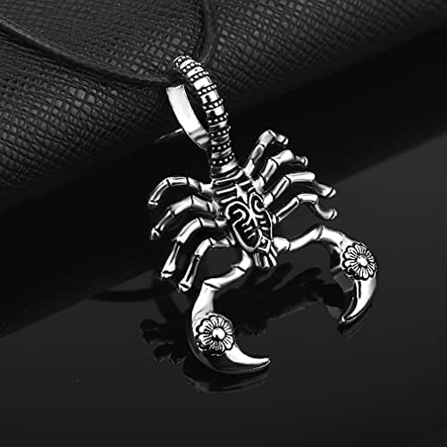 41jiDjU6yoL. AC  - Skull Necklace Pendant Retro Satan Skull Goat Head with 23.6'' Stainless Steel Chain Gothic Pirate Skull Pendant Necklace for Men Pirate Anchor Necklace Nautical Anchor Crossed Sword Necklace for Boys
