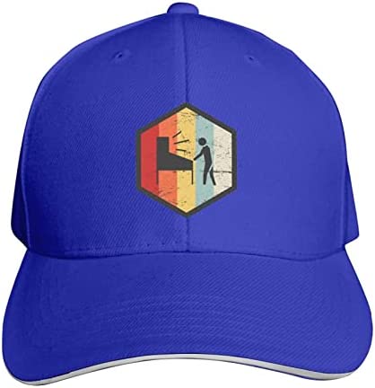 41o3KtFRopL. AC  - Retro Pinball Player Mens Sandwich Caps Adjustable Peaked Baseball Dad Hat