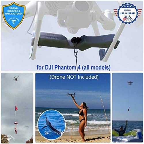 516moLCzDrL. AC  - Release and Drop Professional Device for DJI Phantom 4 (all models) – Drone Fishing, Bait Release, Load Delivery, Search and Rescue and Fun – U.S. Patent - by DRONE SKY HOOK