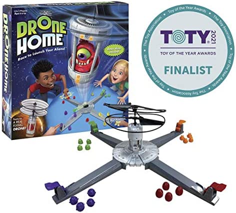 51EQZPY2iGL. AC  - Drone Home -- First Ever Game With a Real, Flying Drone -- Great, Family Fun! -- For 2-4 Players -- Ages 8+
