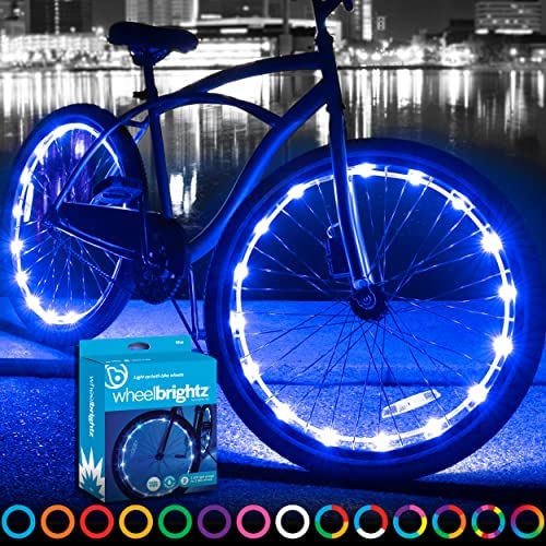 51K3lCYeu2L. AC  - Brightz WheelBrightz LED Bike Wheel Lights – Pack of 2 Tire Lights – Bright Colorful Bicycle Light Decoration Accessories – Bike Wheel Lights Front and Back for Riding at Night – Fun for Kids & Adults