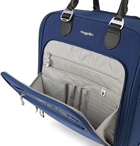 51XcivF LRL. AC  - Baggallini unisex adult luggage only 2 Wheel Under Seater Carry On Luggage, Pacific, One Size US