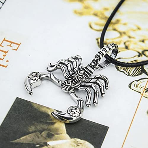 51b2GvP0omL. AC  - Skull Necklace Pendant Retro Satan Skull Goat Head with 23.6'' Stainless Steel Chain Gothic Pirate Skull Pendant Necklace for Men Pirate Anchor Necklace Nautical Anchor Crossed Sword Necklace for Boys
