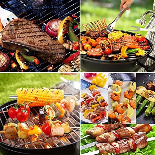 61P3hJbslQL. AC  - BBQ Accessories Kit - 20pcs Stainless BBQ Grill Tools Set for Smoker Camping Barbecue Grilling Tools BBQ Utensil Set Outdoor Cooking Tool Set with Canvas Bag Gift for Thanksgiving Day, Christmas
