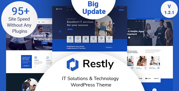 Preview 01.  large preview - Restly - IT Solutions & Technology WordPress Theme