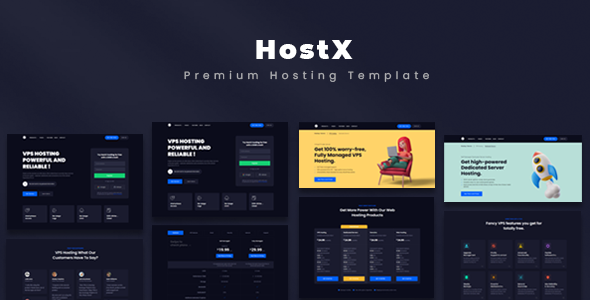 Preview.  large preview - HostX - Premium Hosting Template