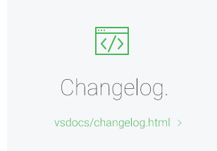 changelog - VSDocs - Online Documentation Template