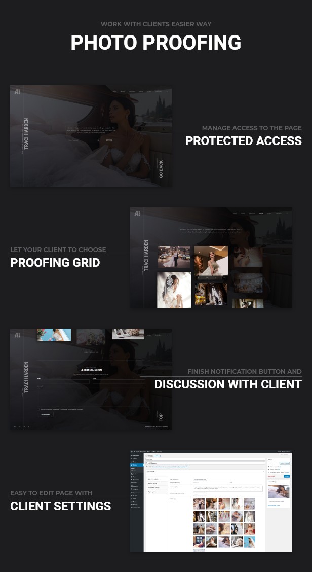 client proofing - Ashade | Photography WordPress Theme