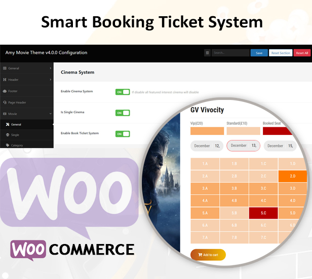 09 Smart Booking Ticket System - AmyMovie - Movie and Cinema WordPress Theme