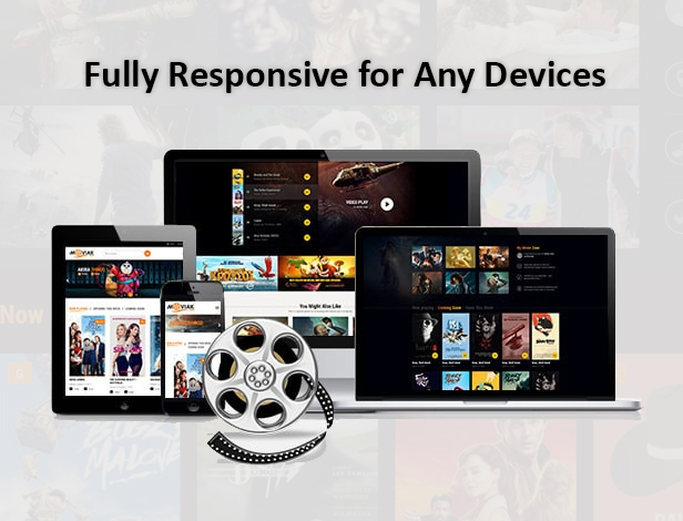 11 Fully Responsive for Any Devices - AmyMovie - Movie and Cinema WordPress Theme