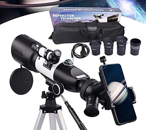 1678001650 51bDcGCOPwS. AC  500x445 - BEBANG Telescope for Adults & Kids, 3 Rotatable Eyepieces 70mm Aperture 400mm Astronomical Refractor Telescopes for Beginners
