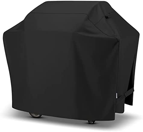 31h3kINOopL. AC  - SunPatio Grill Cover 55 Inch, Outdoor Heavy Duty Waterproof Barbecue Gas Grill Cover, UV & Fade Resistant, All Weather Protection Compatible for Weber Charbroil Nexgrill Kenmore Grills and More, Black