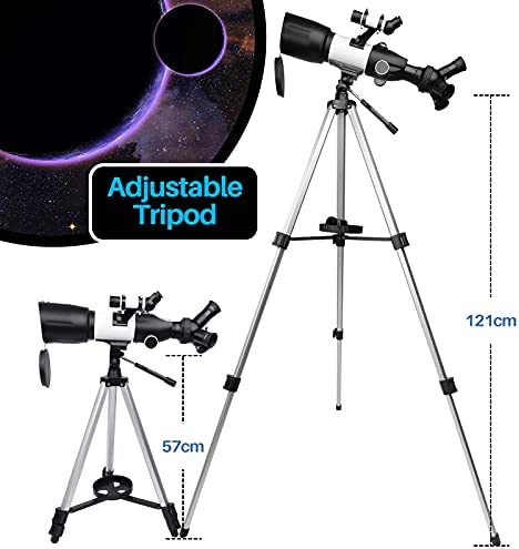 41 THR1MagS. AC  - BEBANG Telescope for Adults & Kids, 3 Rotatable Eyepieces 70mm Aperture 400mm Astronomical Refractor Telescopes for Beginners