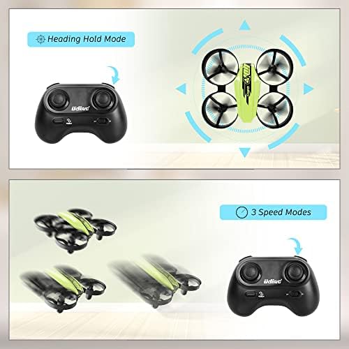 41bO3MeN1UL. AC  - UDI U46 Mini Drone for Kids 2.4Ghz RC Drones with Auto Hovering Headless Mode Nano Quadcopter, Lime