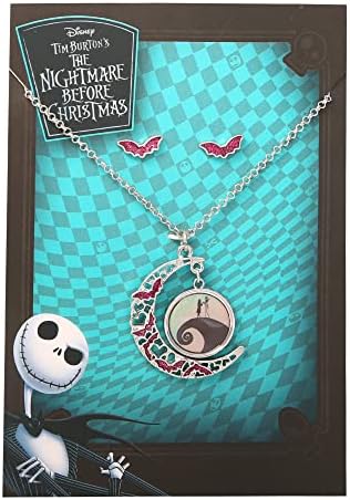510EWwa8xUL. AC  - Disney The Nightmare Before Christmas Womens Necklace and Earrings Set Jewelry Set - Jewelry Sets for Women