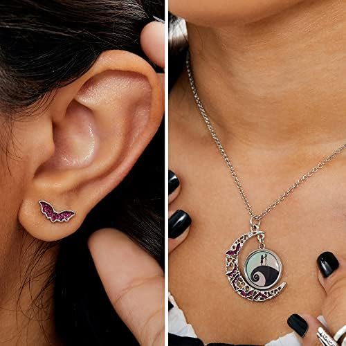 511YIzKEafL. AC  - Disney The Nightmare Before Christmas Womens Necklace and Earrings Set Jewelry Set - Jewelry Sets for Women