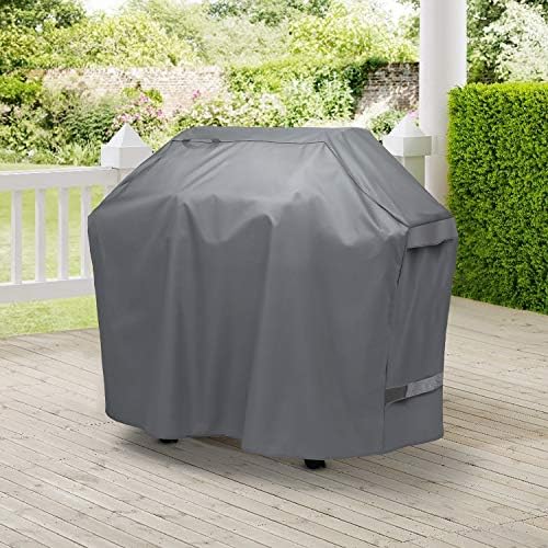 51IMrZY5YYL. AC  - Unicook Grill Cover 55 Inch, Heavy Duty Waterproof BBQ Cover, Fade Resistant BBQ Grill Cover , Compatible with Weber, Char-Broil, Nexgrill and More Grills, Protect Your Grill Like New, Grey