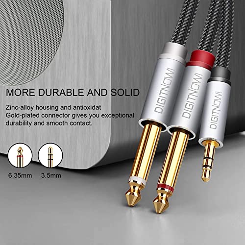 51Z2h1jRlUL - DIGITNOW 3.5mm 1/8" TRS to Dual 6.35mm 1/4" TS Mono Stereo Y-Cable Splitter Cord for Smartphone, Computer, CD Player, Speakers and Home Systems Amplifier, 6.6Ft