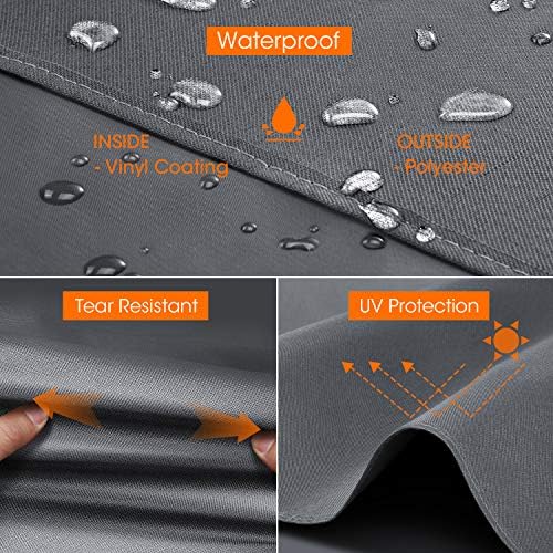 51nWtePuT5L. AC  - Unicook Grill Cover 55 Inch, Heavy Duty Waterproof BBQ Cover, Fade Resistant BBQ Grill Cover , Compatible with Weber, Char-Broil, Nexgrill and More Grills, Protect Your Grill Like New, Grey