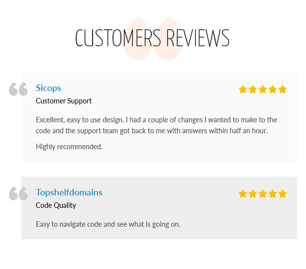 customers reviews - Blackair - One Page HTML5 Template for Hair Salons