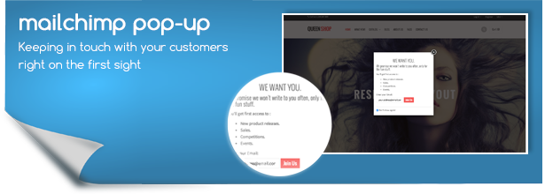 fea mailchimp popup - Queen - Responsive Shopify Sections Theme