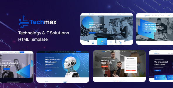 techmax.  large preview - Techmax - Business & Technology Services HTML Template