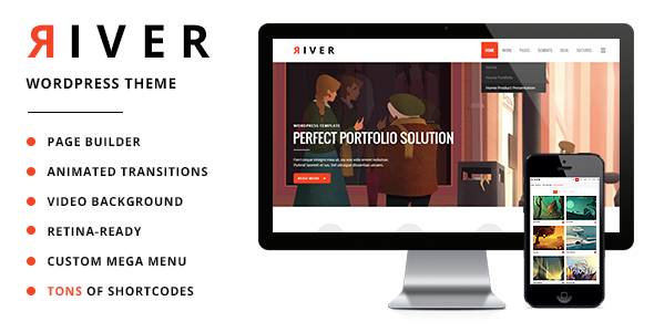 River – Retina Multi-Purpose WordPress Theme