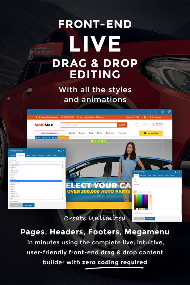 1 - Mobimax - Auto Parts WordPress Theme + WooCommerce Shop