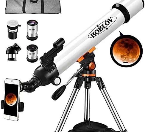 1680342344 51iTRlNdMkL. AC  487x445 - BOBLOV Astronomical Telescope for Adult/Kids,210X Magnification, 700mmFocal Length,70mm Aperture Glass Coating Astronomical Refractor Telescope with Adjustable Stainless Steel Tripod