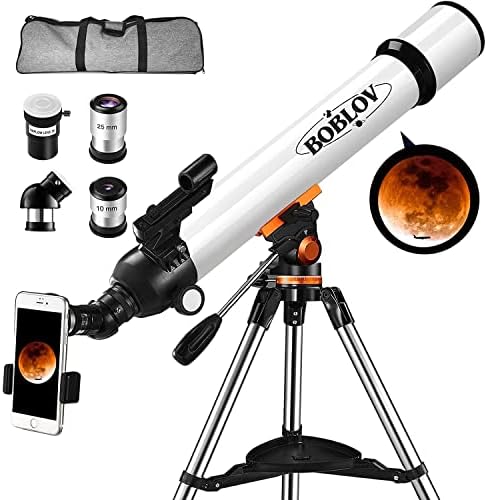 1680342344 51iTRlNdMkL. AC  - Emarth Telescope, 70mm/360mm Astronomical Refracter Telescope with Tripod & Finder Scope, Portable Telescope for Kids Beginners Adults (Blue)