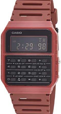 1681251774 41BO4X 6IUL. AC  240x445 - Casio CA-53WF-4B Calculator Red Digital Mens Watch Original New Classic CA-53