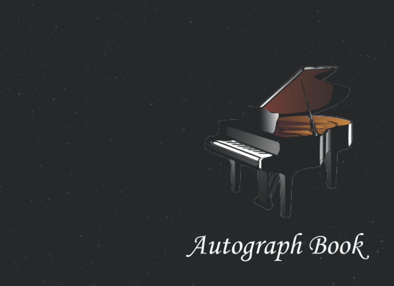 Piano Autograph Book: Signatures Blank Scrapbook, Blank Unlined Memory Journal, Keepsake Book, Celebrity Memorabilia Album Gift, Present for Pianist … Clubs, Social Groups, or Summer Camp Friends