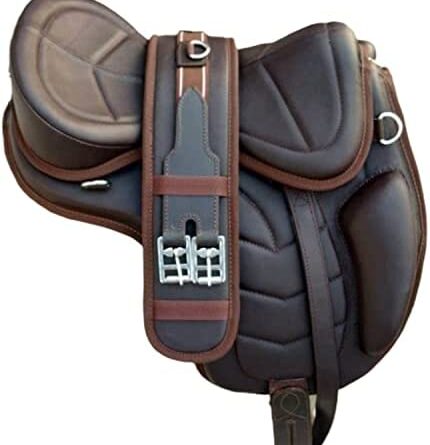 1682595392 41rNztOX3UL. AC  430x445 - Equitack Softy Leather Freemax Treeless English Horse Saddle Tack & Leather Straps | Get 1 Matching Girth Size 10" in to 20" Inch Seat